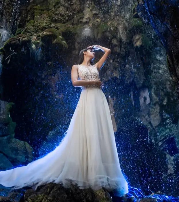 Novia en cascada Pachuca